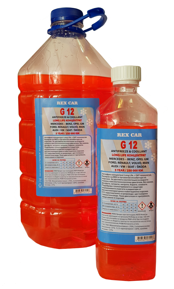 Антифриз червен органичен G12 Long Life -74°С